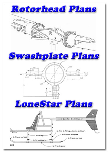 Helicopter Rotorhead Plans - Lonestar Helicopter Plans - Helicopter Swashplate Plans